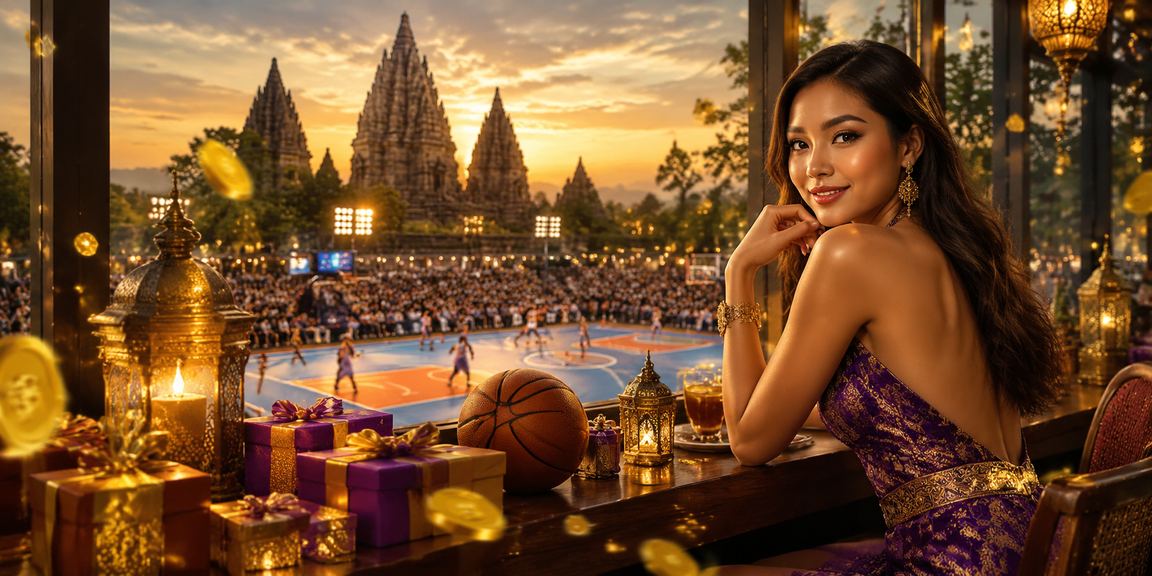 Penggemar olahraga basket mengikuti informasi betting sambil minum kopi